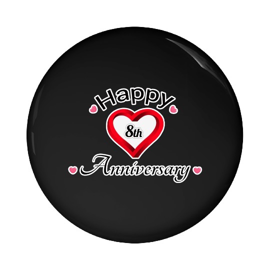 anniversary 8th Pin Buttons
