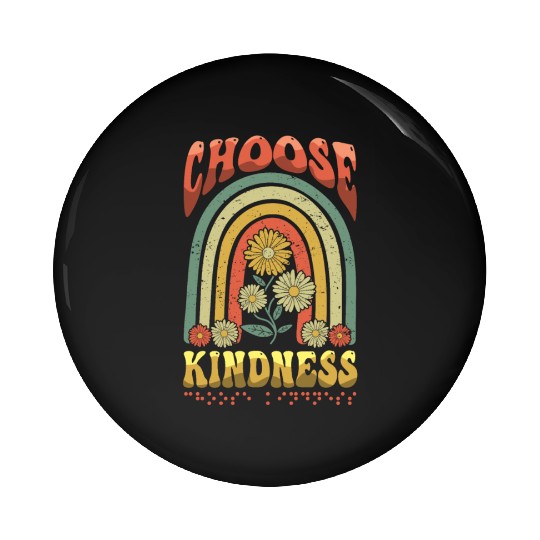 Choose Kindness Braille Alphabet Braille Retro Pin Buttons