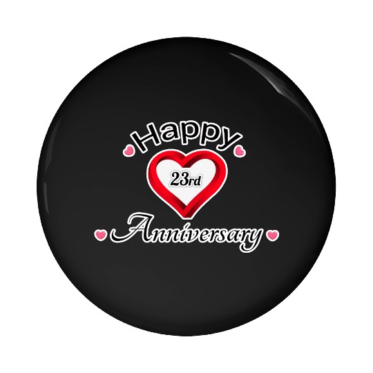 anniversary 23rd Pin Buttons