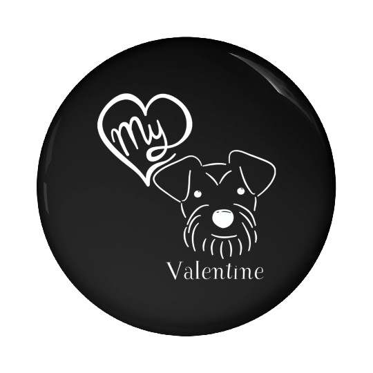 Schnauzer love! Pin Buttons