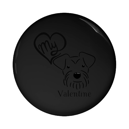 Schnauzer Love Pin Buttons