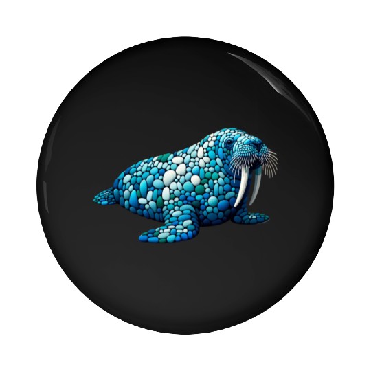 Serene Seas Walrus Pin Buttons