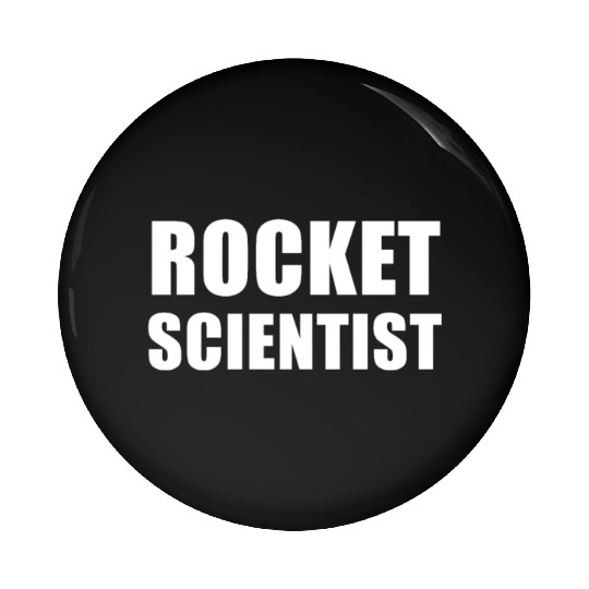 Rocket Scientist Pin Buttons