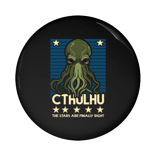 Cthulhu! The Stars are finally right! Pin Buttons