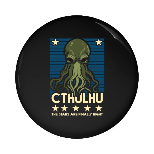Cthulhu! The Stars are finally right! Pin Buttons