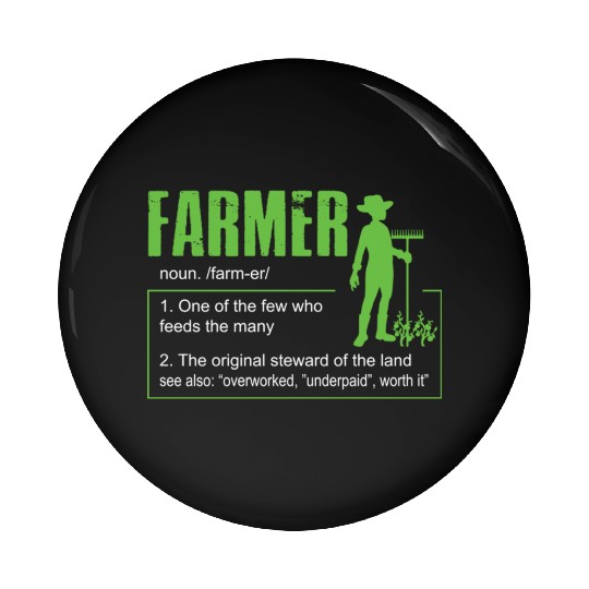 Farm Farmer Definition Pin Buttons