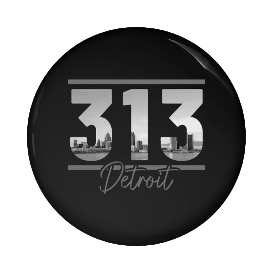 Detroit Michigan Motor City USA Pin Buttons