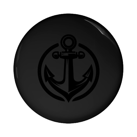 Vintage Old Wet Anchor In Circle Logo Pin Buttons