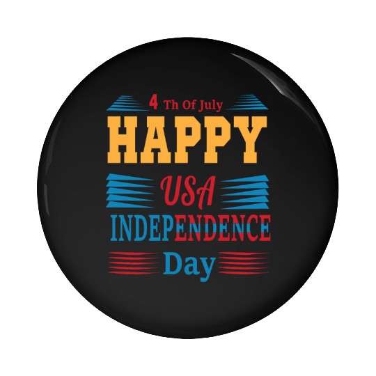 4 Th July American independence Day Pin Buttons