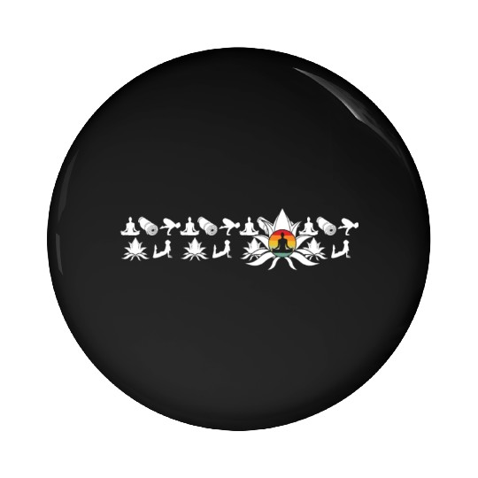 Yoga Namaste Meditation Lotus Zen Yoga Pin Buttons