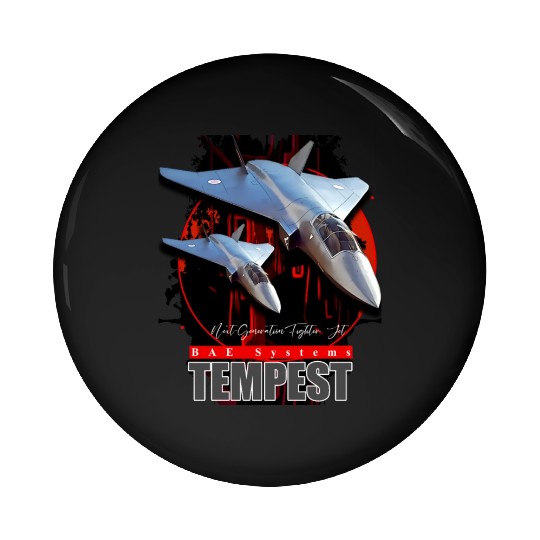 BAE Systems Tempest Next-Generation Fighter Jet Pin Buttons