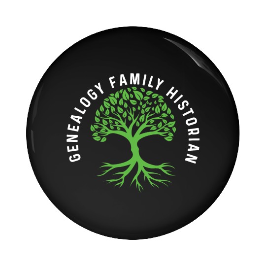 Genealogy Family Historian Archaeologist Gift Pin Buttons
