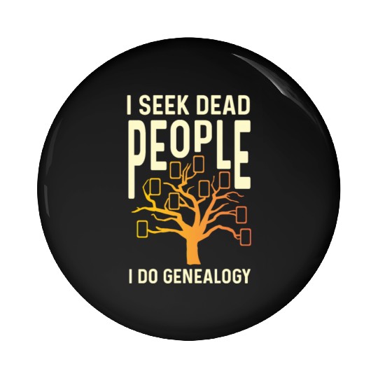I Do Genealogy Archivist Gift Pin Buttons
