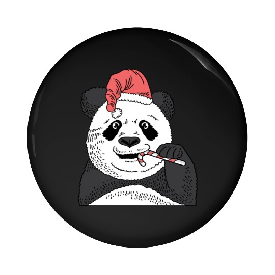 Panda Candy Cane Pastry Maker Gift Pin Buttons