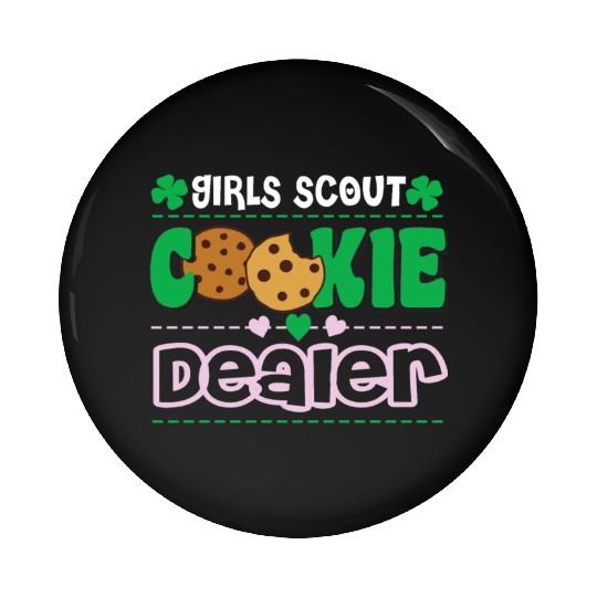 Cookie Dealer Scout for Girls Funny Scouting Pin Buttons