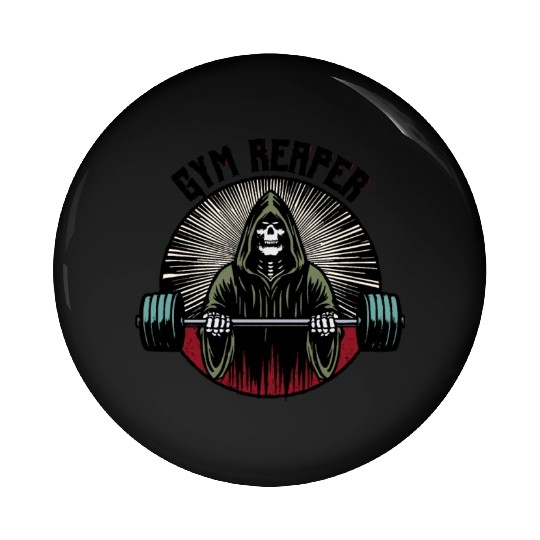 Gym Reaper Workout Pin Buttons