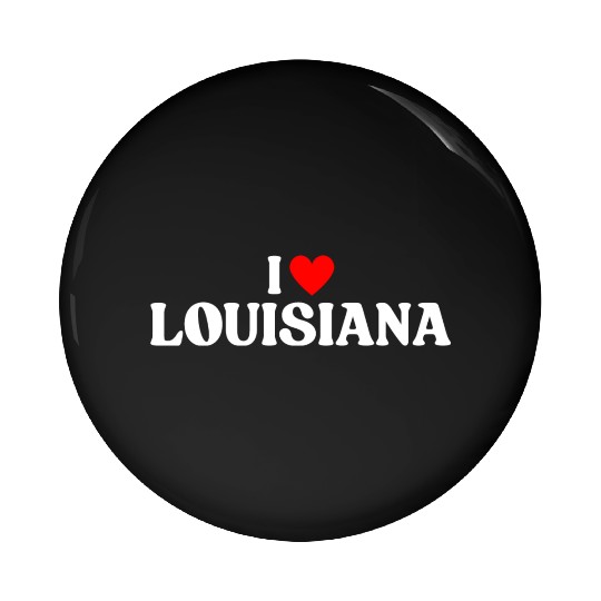 I Love Louisiana I Heart LA Pin Buttons