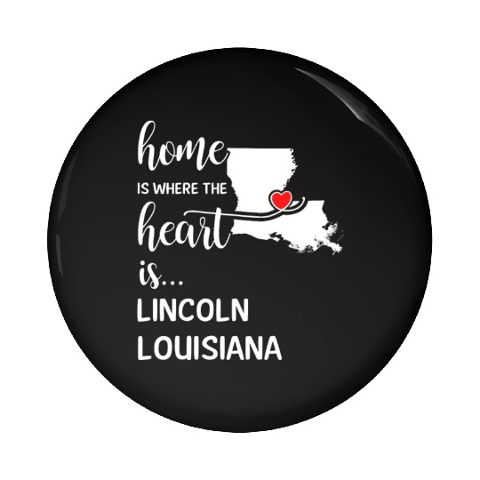 Lincoln County Louisiana Is Where My Heart Is Gift Pin Buttons