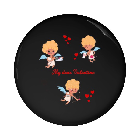 Spread love and Embrace cupid's charm! Pin Buttons