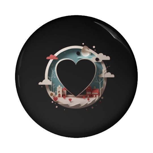Valentine Pin Buttons