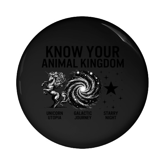 Magical Pin Buttons, Know Your Animal Kingdom Unicorn