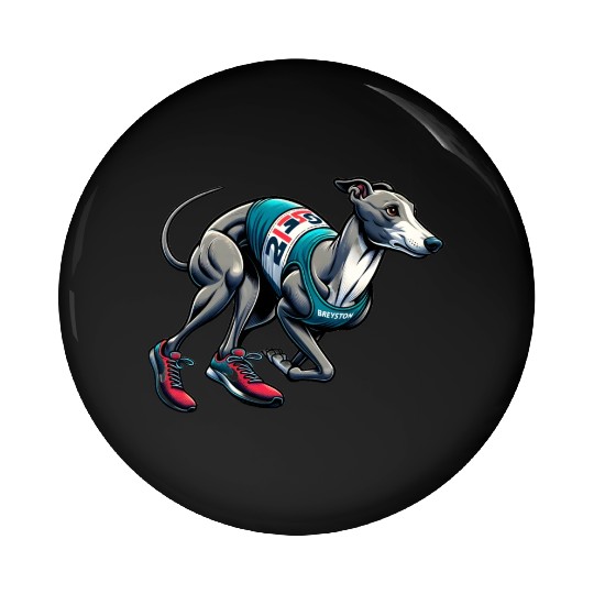 Marathon Master: Greyhound's Race Day Pin Buttons