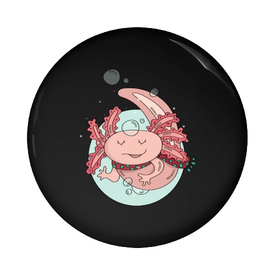 Pastel Axolotl Salamander Cute Lizard Lover Gift Pin Buttons