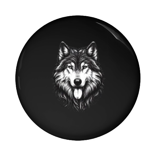 Majestic Wolf #2 Pin Buttons