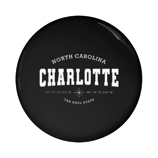 Charlotte (NC) USA Pin Buttons