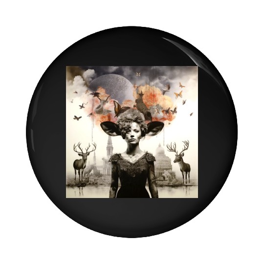 Lets go Bambi Pin Buttons