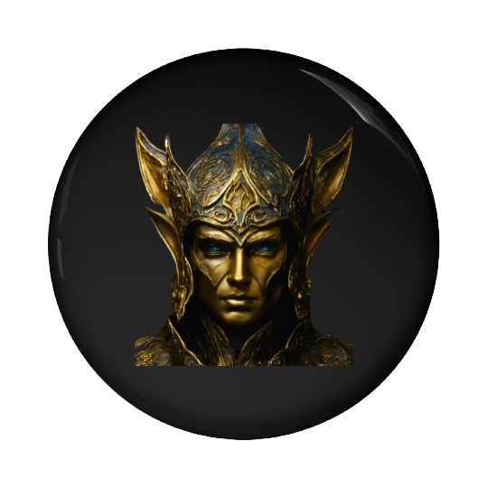 Portrait of an Ancient Monarch Pin Buttons