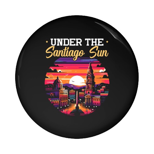 santSantiago De Los Caballeros Dominican Republic Pin Buttons