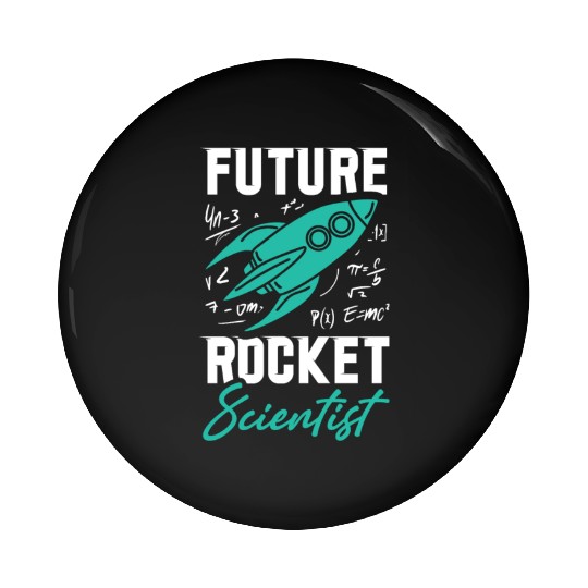 Rocket Scientist Future Mathematician Racket Pin Buttons