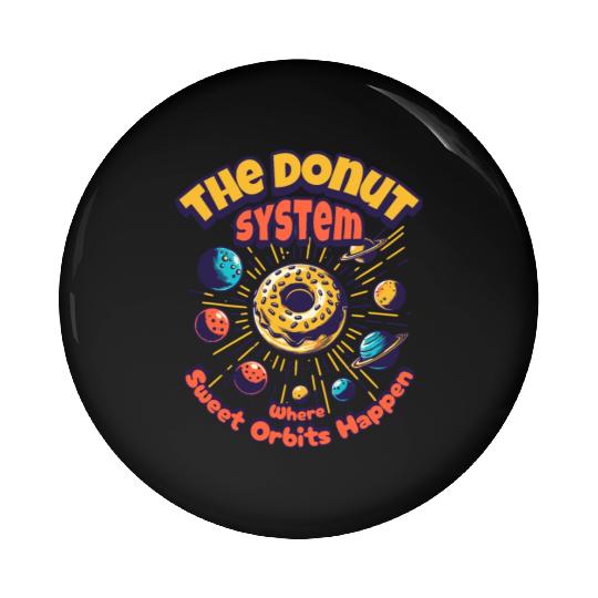 Donut Solar System Pin Buttons