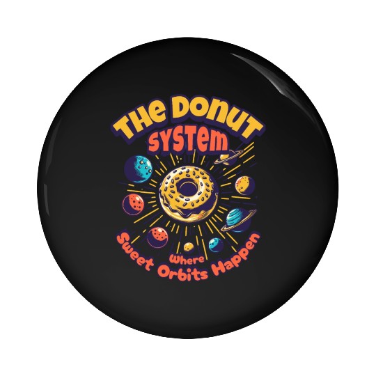 Donut Solar System Pin Buttons