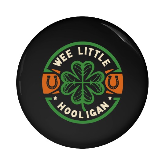 Lucky Hooligan Clover Pin Buttons
