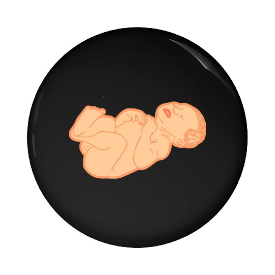 Newborn baby white skin color Pin Buttons
