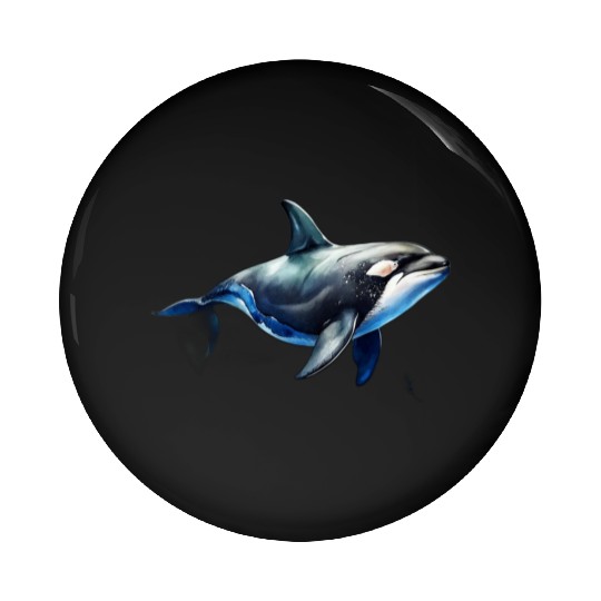 killer whale Pin Buttons