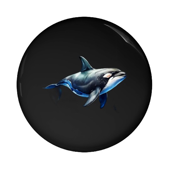 killer whale Pin Buttons