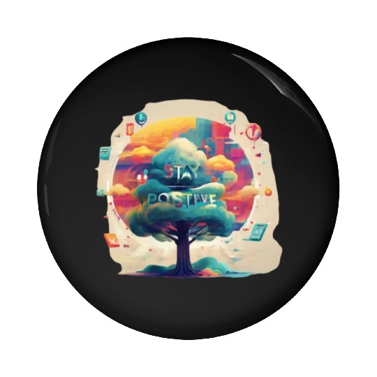 Stay positive Pin Buttons