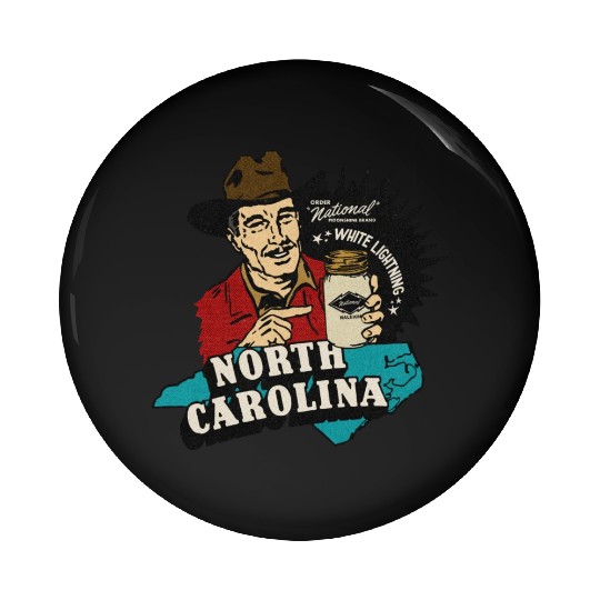 Vintage Raleigh NC Moonshine Pin Buttons