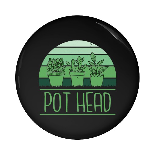 Green Thumb, Potted Plant Paradise Pin Buttons
