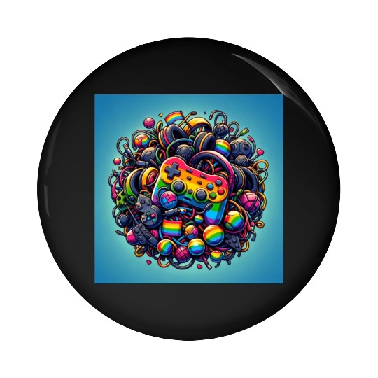 Controller Lovefest Gaymer Pin Buttons