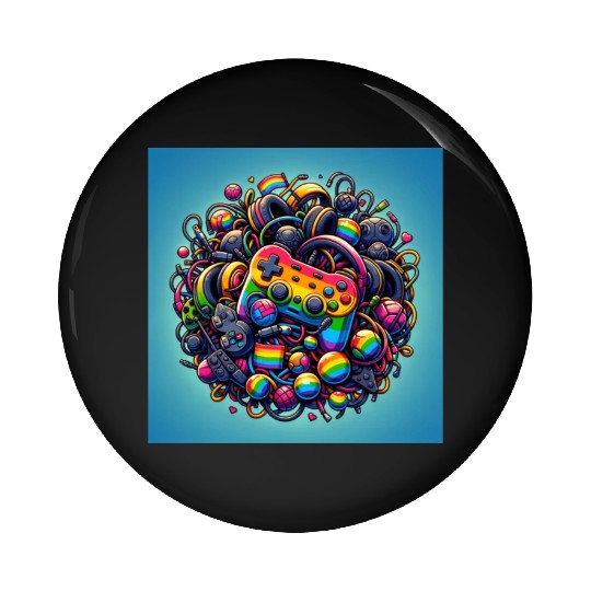 Controller Lovefest Gaymer Pin Buttons