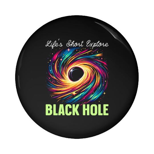Black Hole Space Universe Astronomy Astronomer Pin Buttons