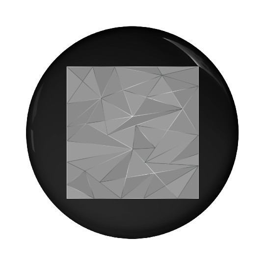 Grey silver low poly abstract background Pin Buttons