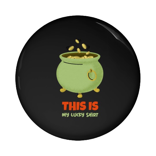 St. Patrick's Day - Pot of Gold Pin Buttons