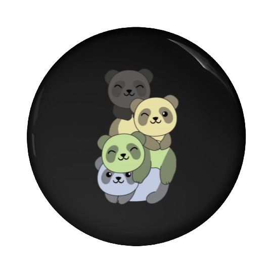 Cassgender Flag Pride Lgbtq Cute Panda Pin Buttons