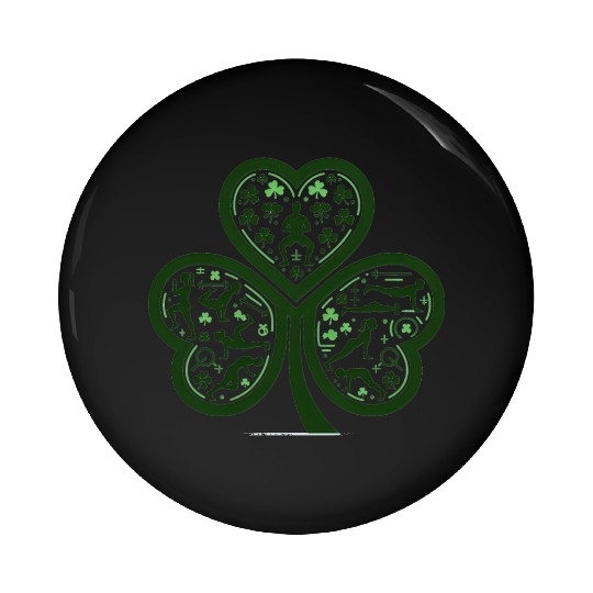 Fitness Lucky Charms Pin Buttons