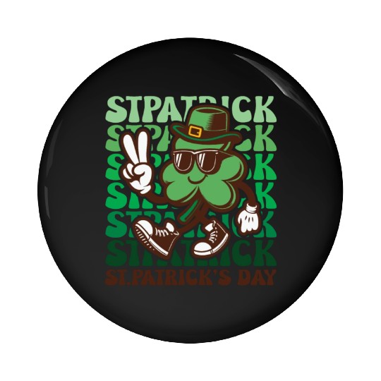 St. Patrick's Day Ireland Irish Green Pin Buttons